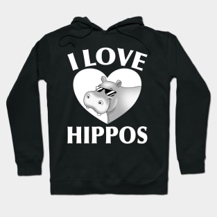 I Love Hippos Hoodie